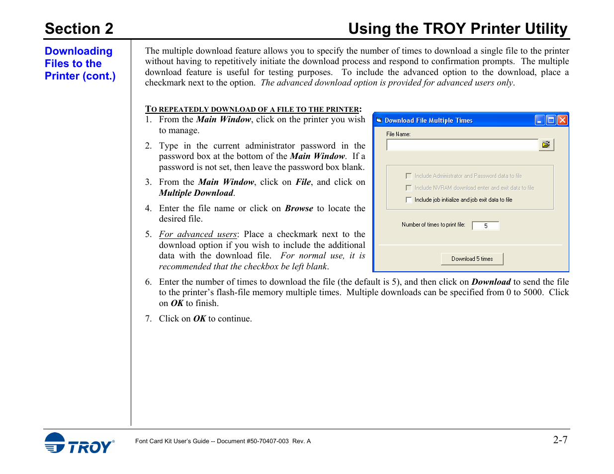 TROY Group Font Card Kit 4515 User Manual | Page 14 / 58