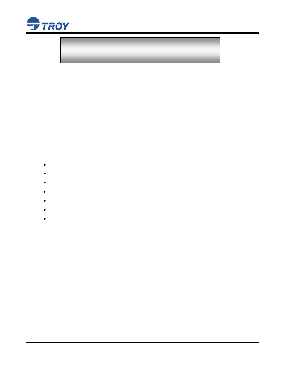 TROY Group TROY IRD 3005 User Manual | 11 pages