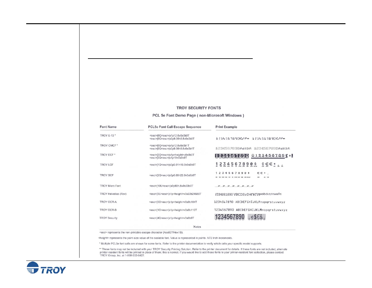 Verifying pcl 5e communication | TROY Group Font Memory Card Kit 50-70407-002A User Manual | Page 12 / 50