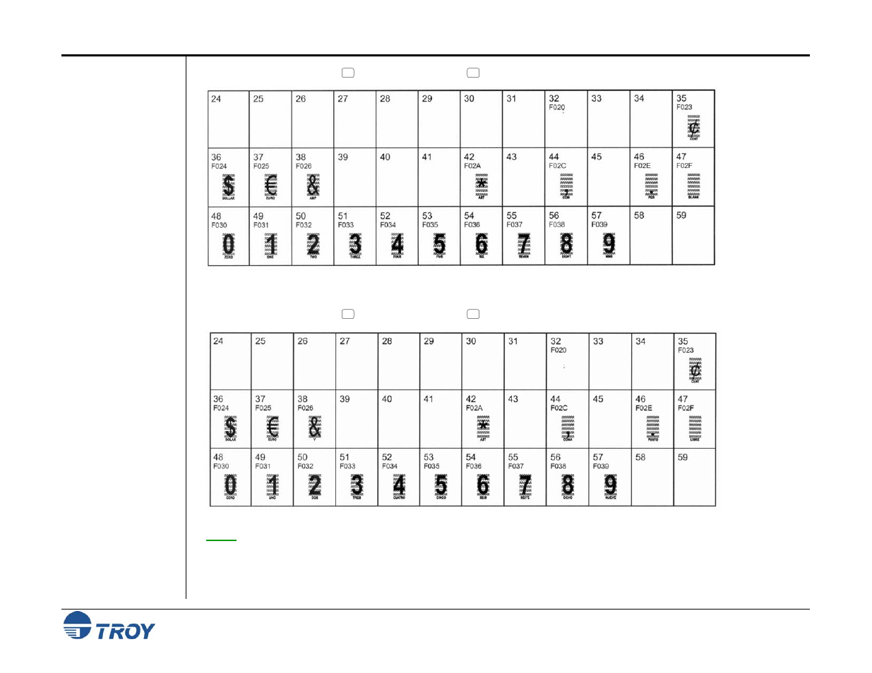 Troy security font (troy security) | TROY Group Font Memory Card Kit 50-70407-002A User Manual | Page 25 / 50