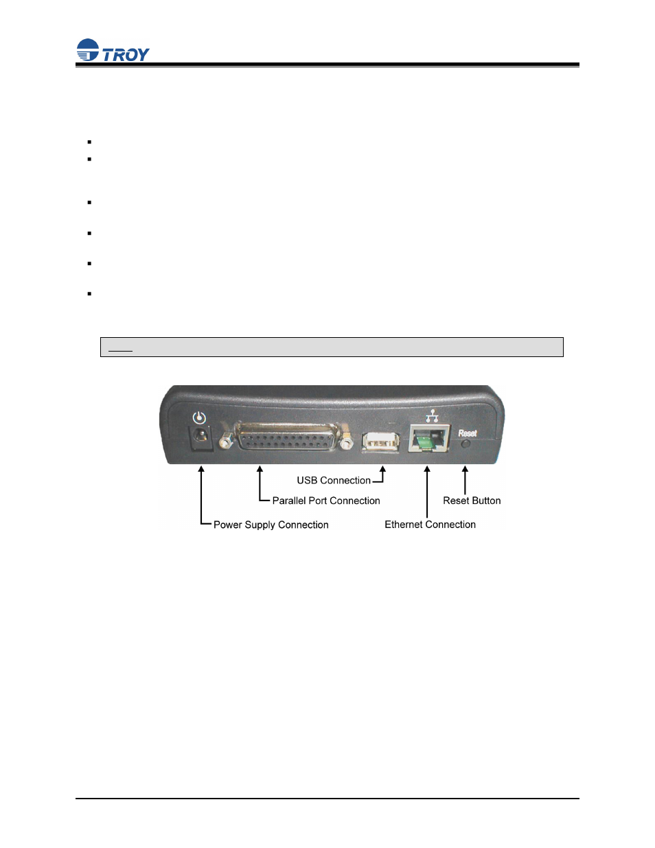 Print server components, User’s guide | TROY Group TROY200 Series User Manual | Page 8 / 34