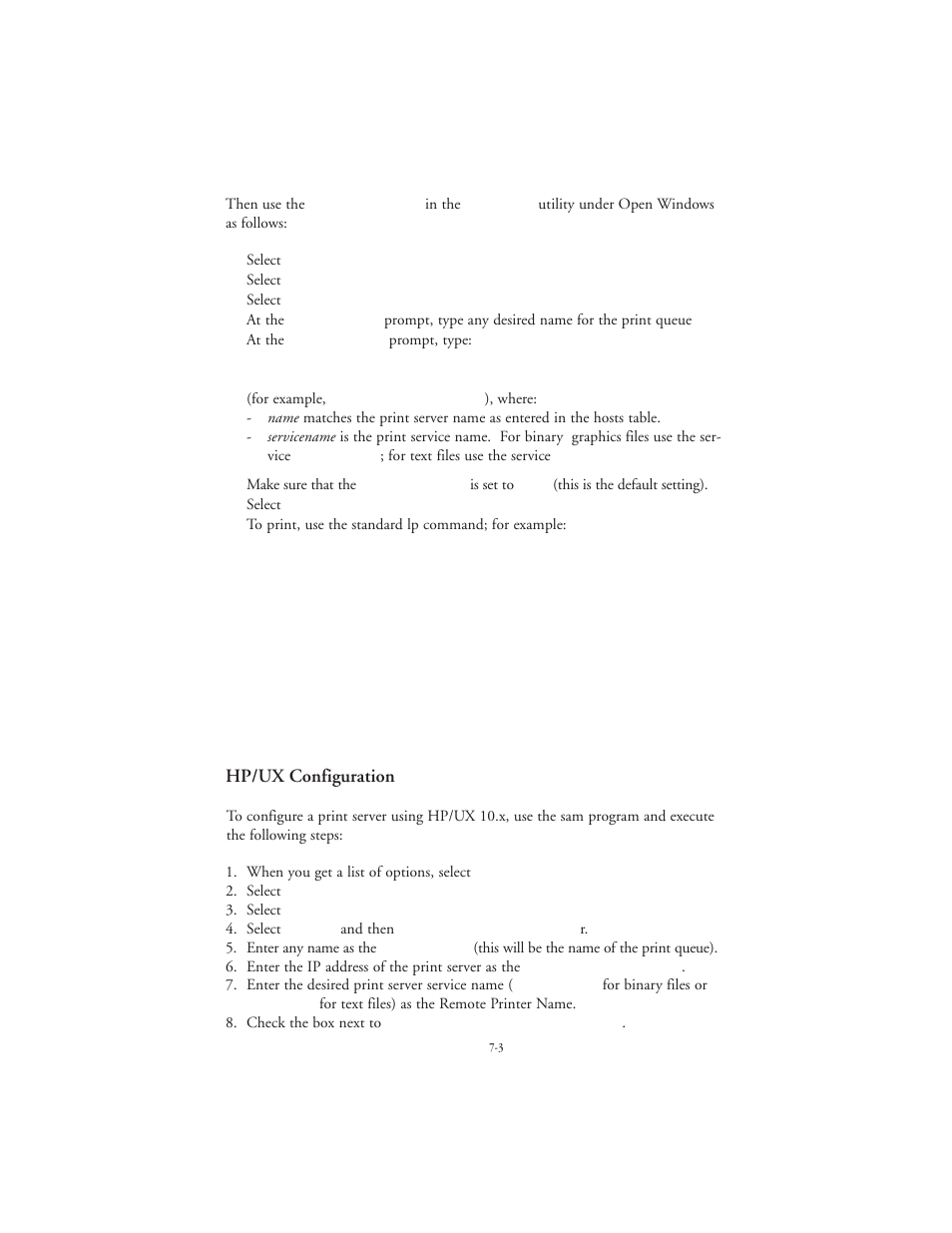 Hp/ux configuration | TROY Group EtherWind 802.11b User Manual | Page 35 / 60