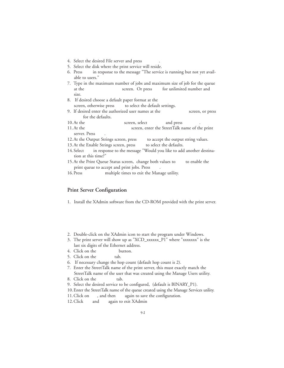 Print server configuration | TROY Group EtherWind 802.11b User Manual | Page 40 / 60