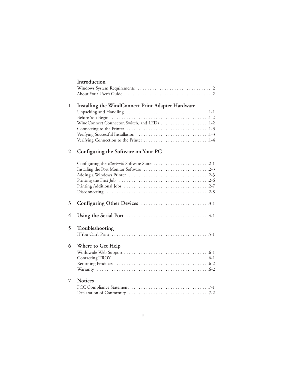 TROY Group Bluetooth Print Adapter User Manual | Page 3 / 34