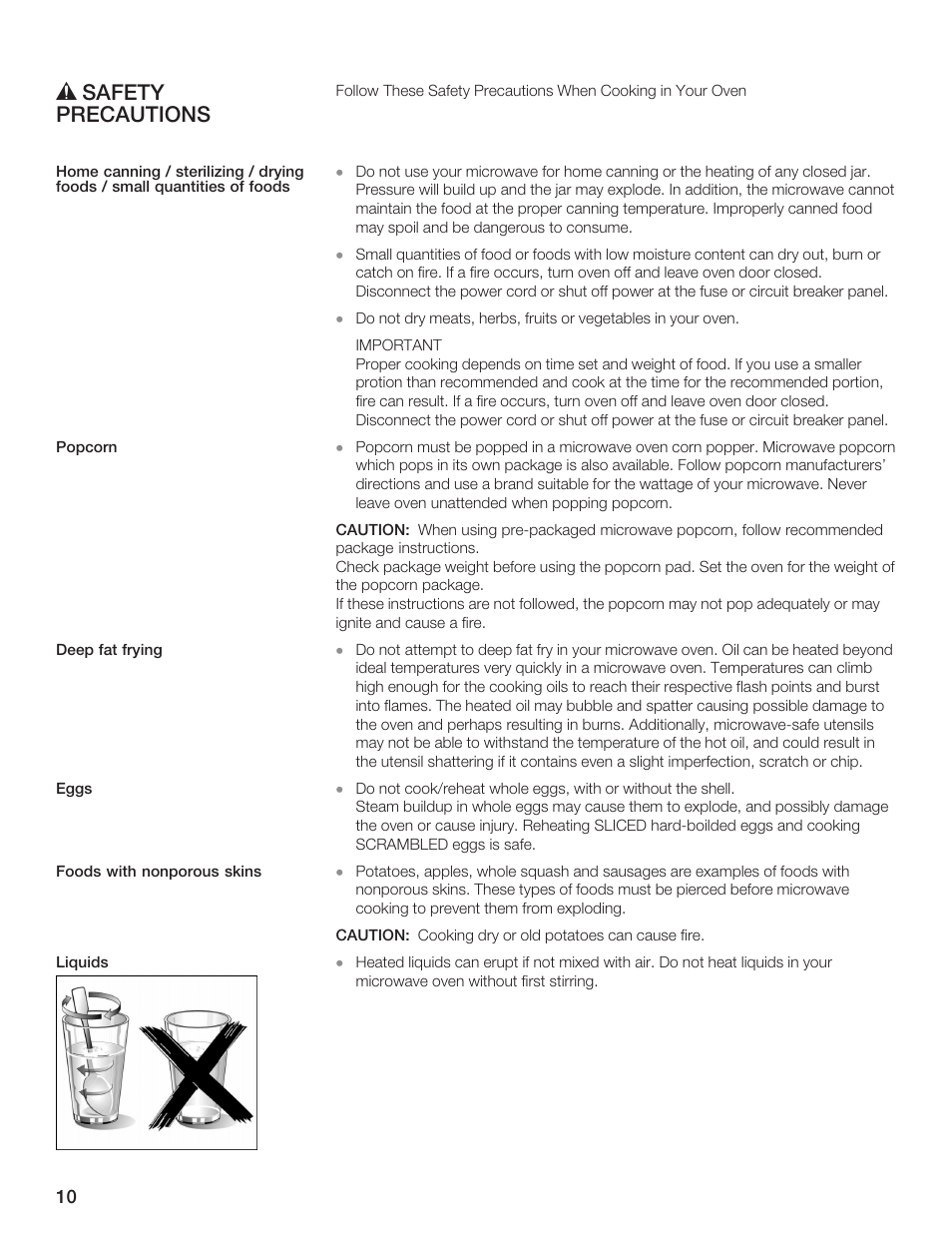 Ř safety precautions | Thermador AN AMERICAN ICON MBEB User Manual | Page 10 / 124