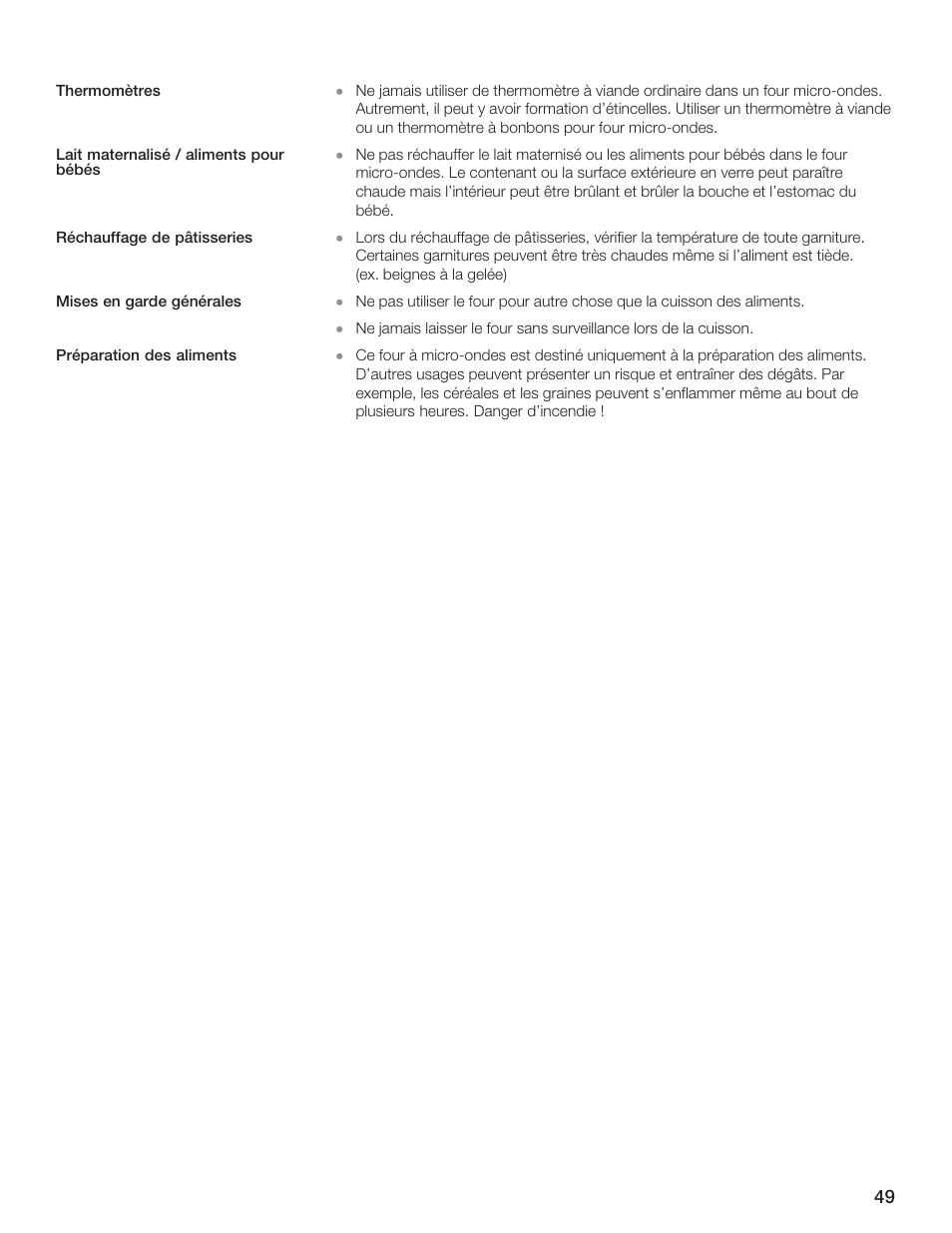 Thermador AN AMERICAN ICON MBEB User Manual | Page 49 / 124