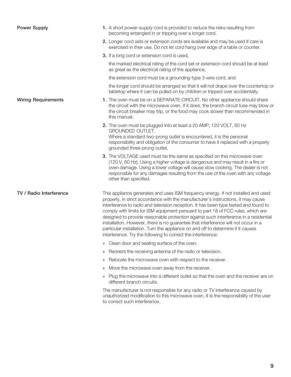 Thermador AN AMERICAN ICON MBEB User Manual | Page 9 / 124