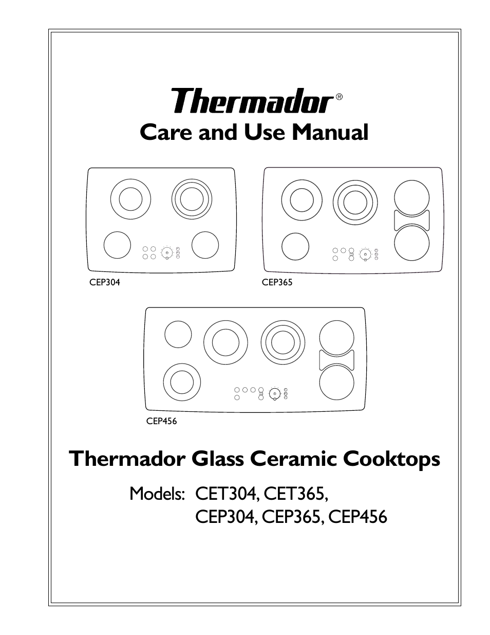 Thermador CEP456 User Manual | 20 pages