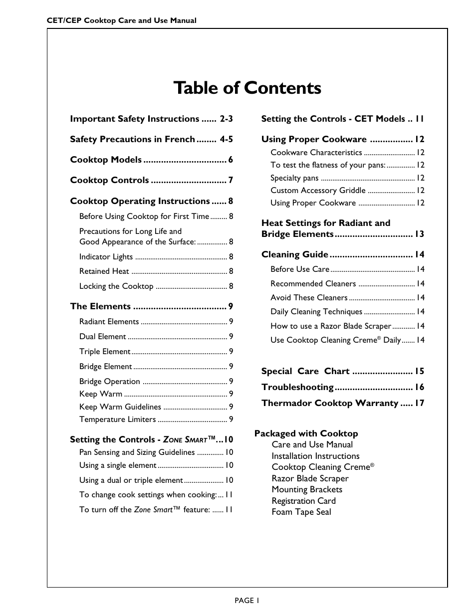Thermador CEP456 User Manual | Page 3 / 20