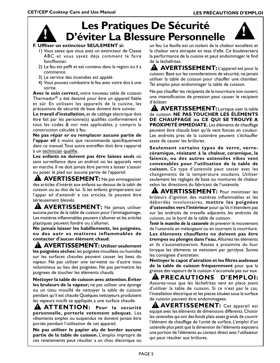 Thermador CEP456 User Manual | Page 7 / 20