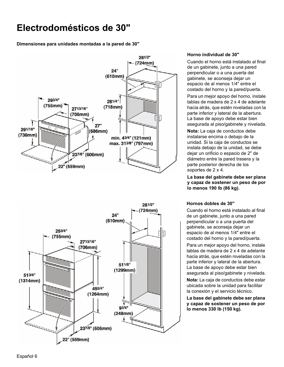 Electrodomésticos de 30 | Thermador ME272 User Manual | Page 38 / 48