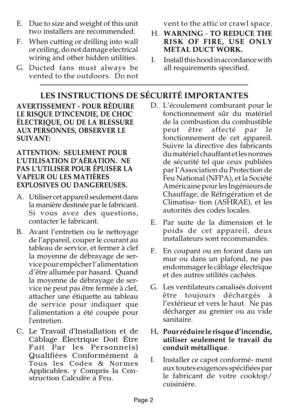 Thermador HSW User Manual | Page 10 / 16