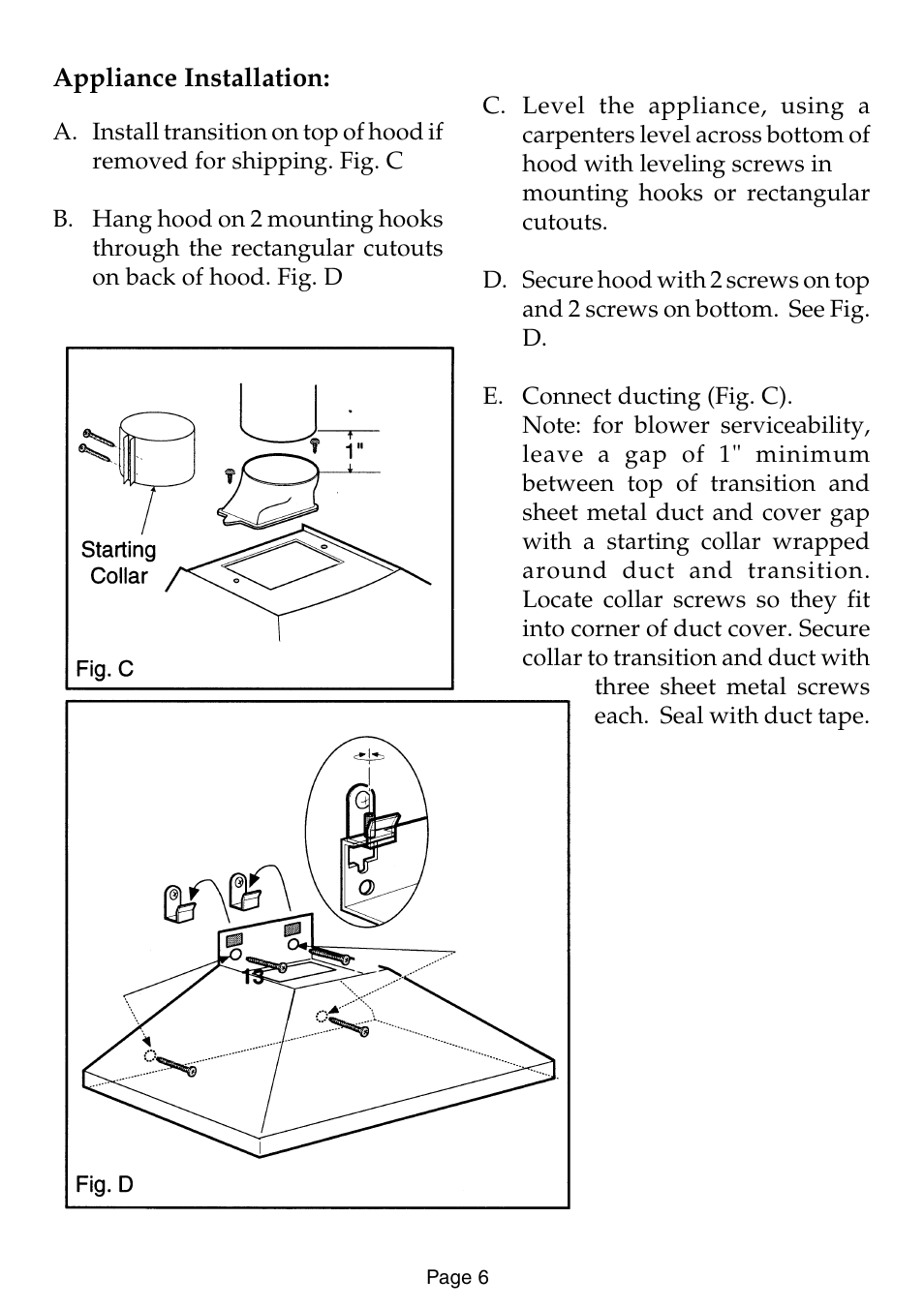 Thermador HSW User Manual | Page 14 / 16