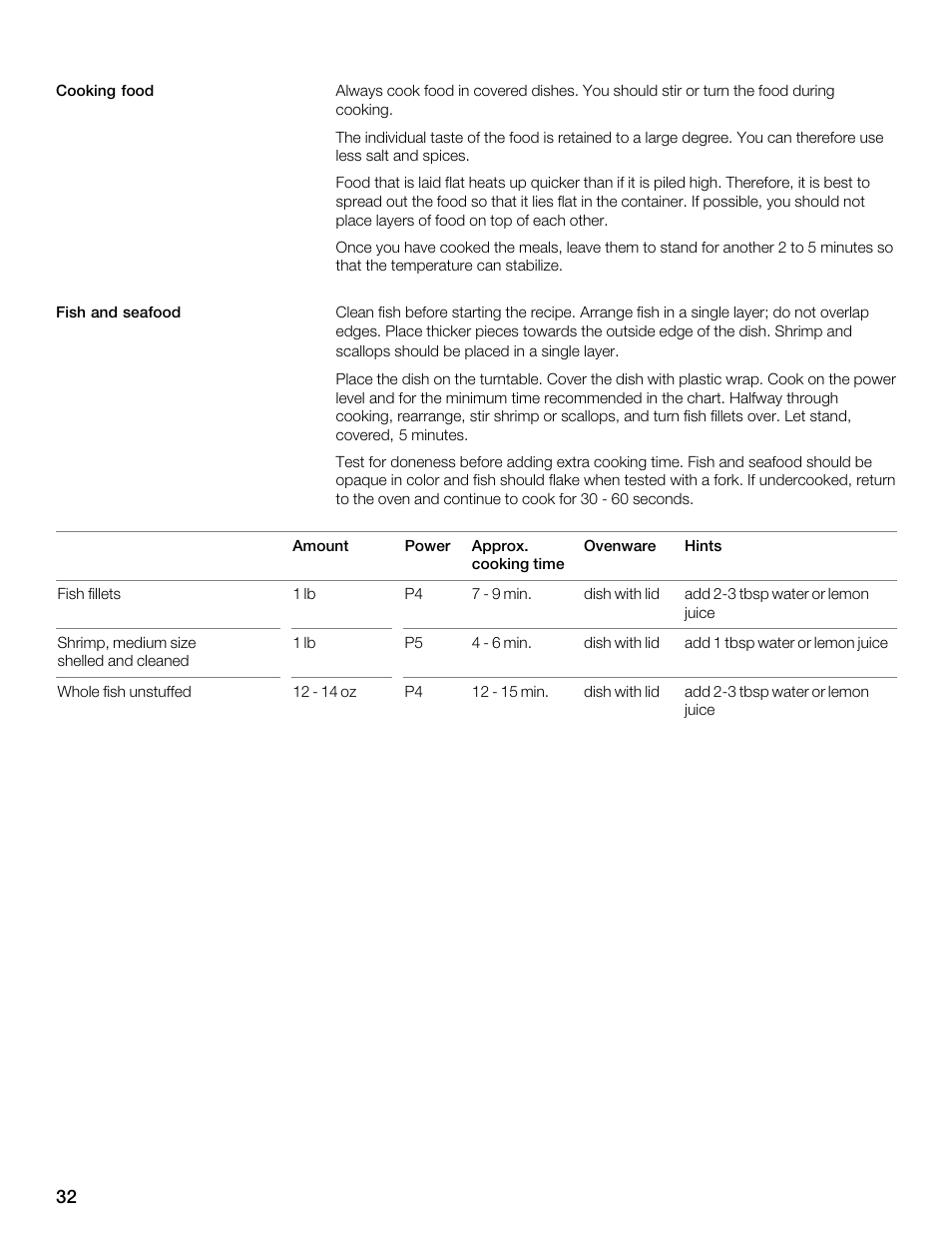 Thermador MBEW User Manual | Page 32 / 124
