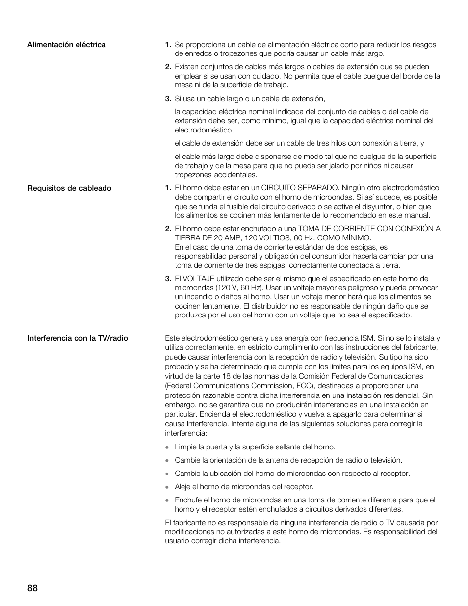 Thermador MBEW User Manual | Page 88 / 124