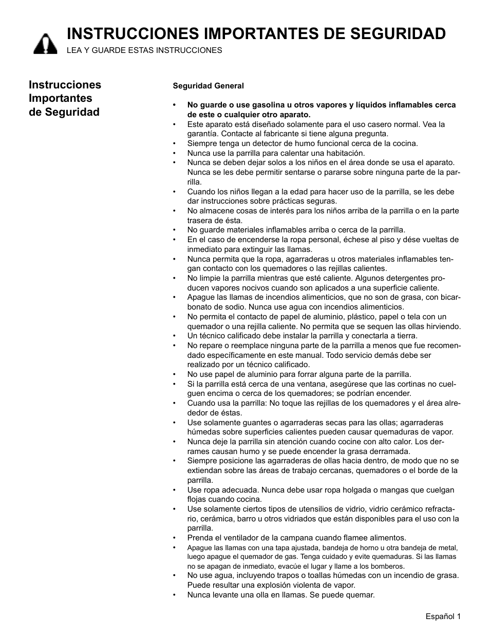 Instrucciones importantes de seguridad | Thermador SGSX456 User Manual | Page 37 / 52