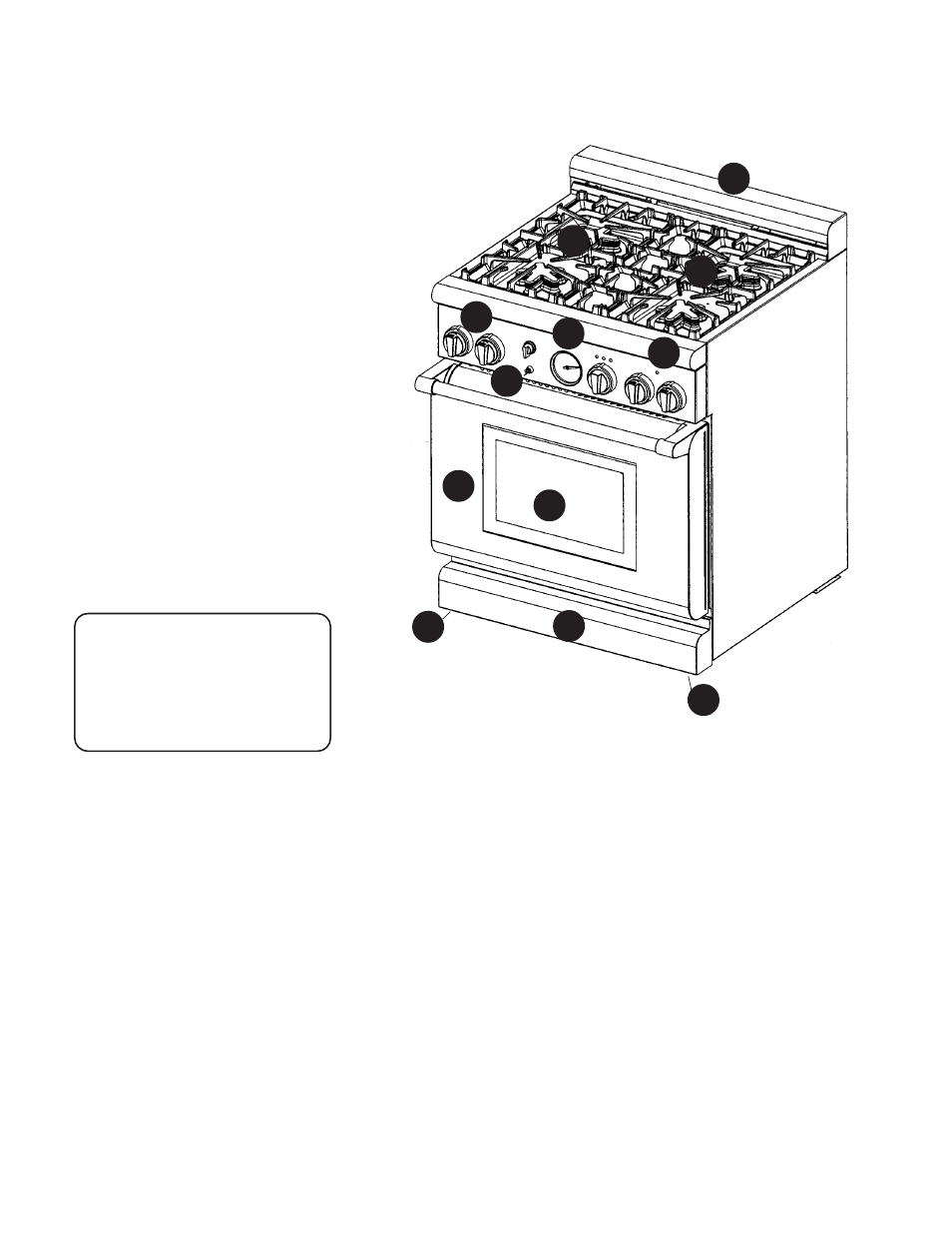 Model and parts identification, Warning | Thermador PG48 User Manual | Page 12 / 48