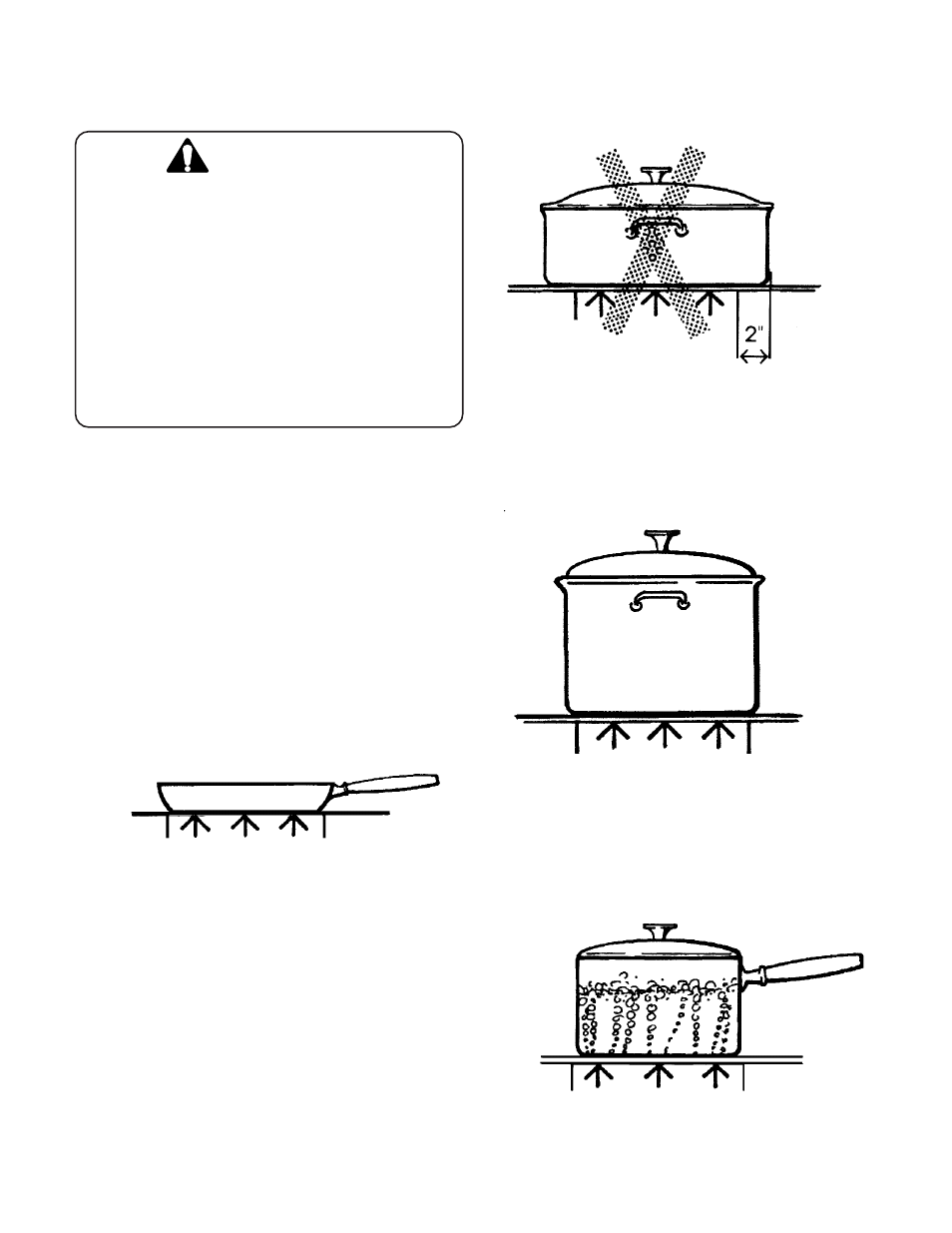 Cookware recommendations, Caution | Thermador PG48 User Manual | Page 17 / 48