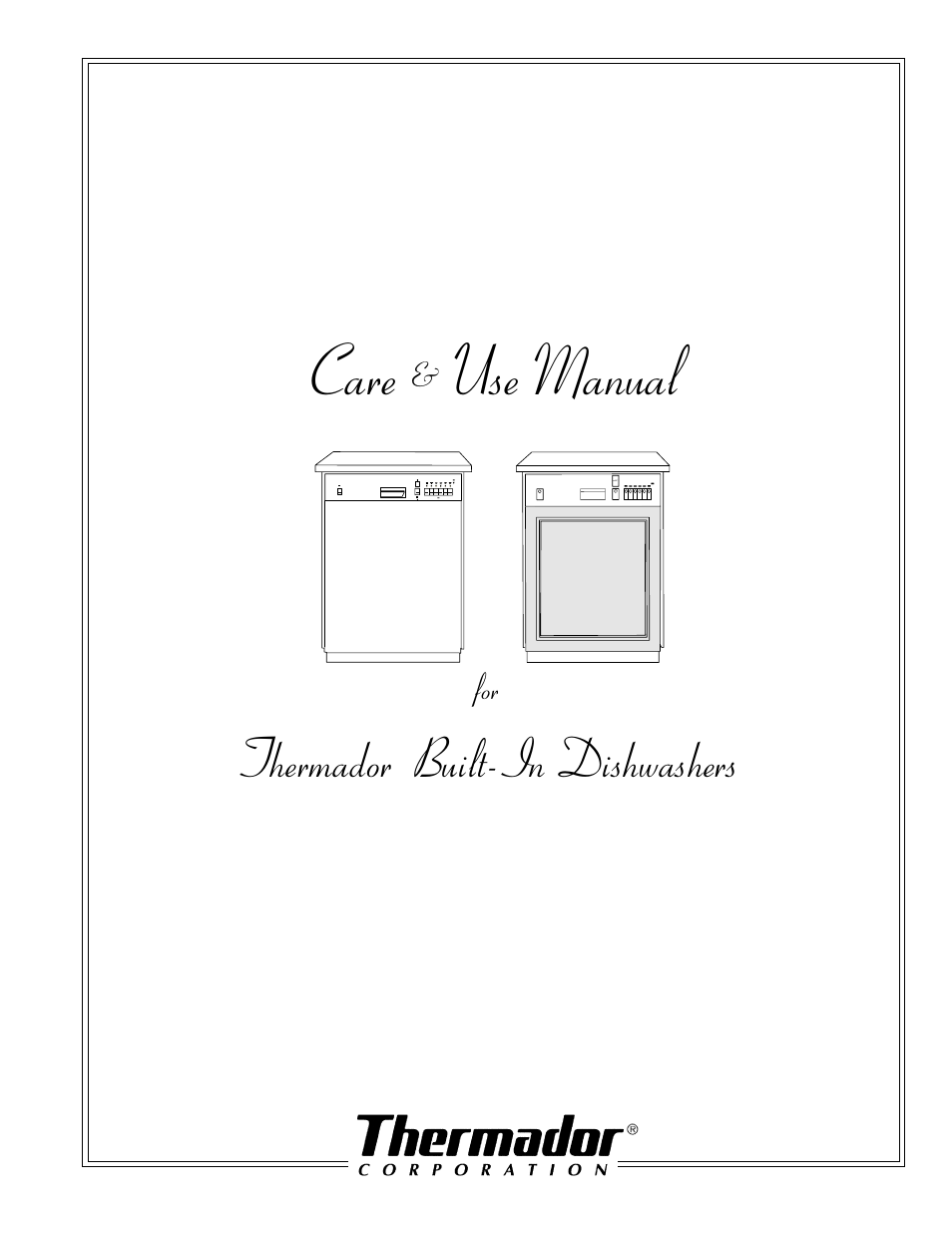 Thermador DWI246UW User Manual | 20 pages