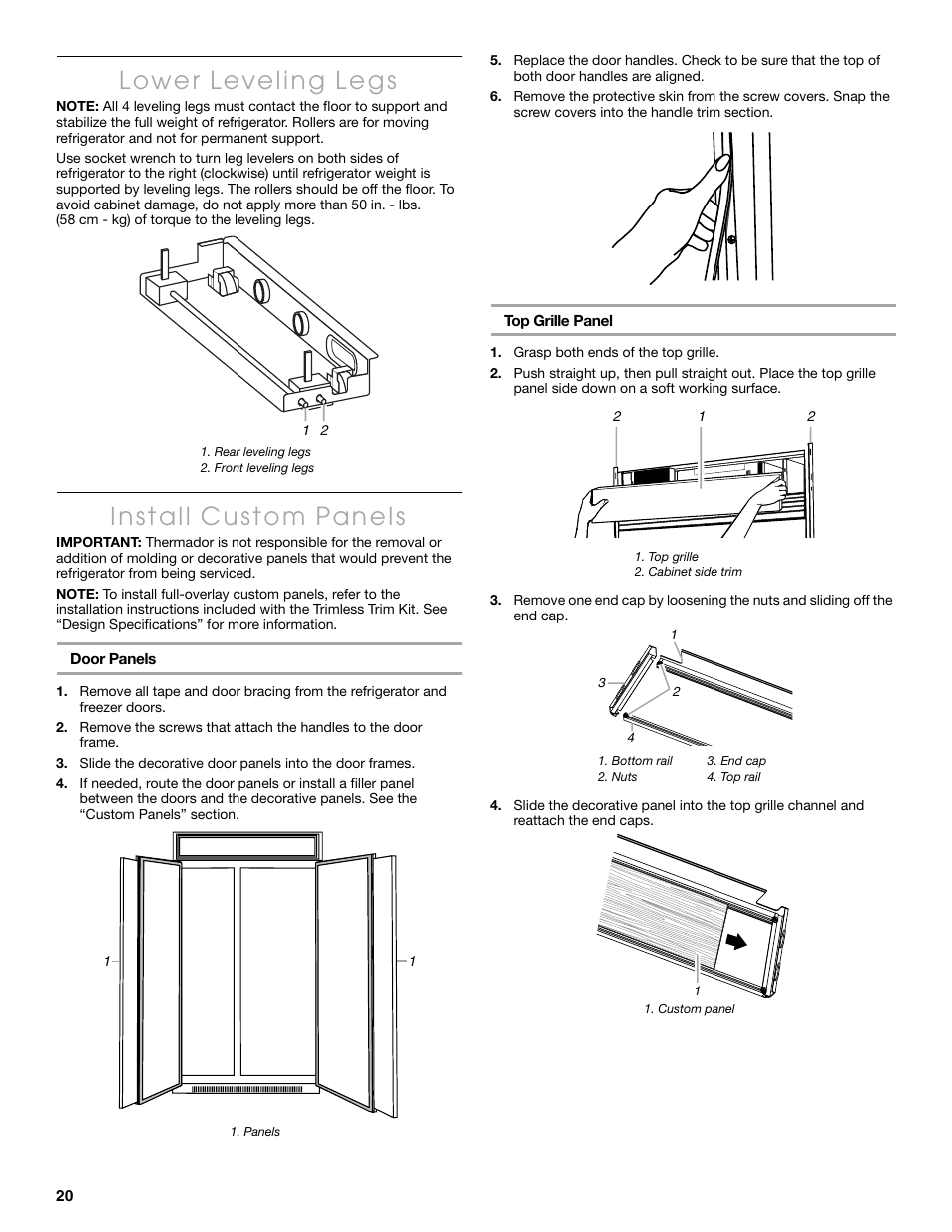 Thermador KBUIT4250A User Manual | Page 20 / 64