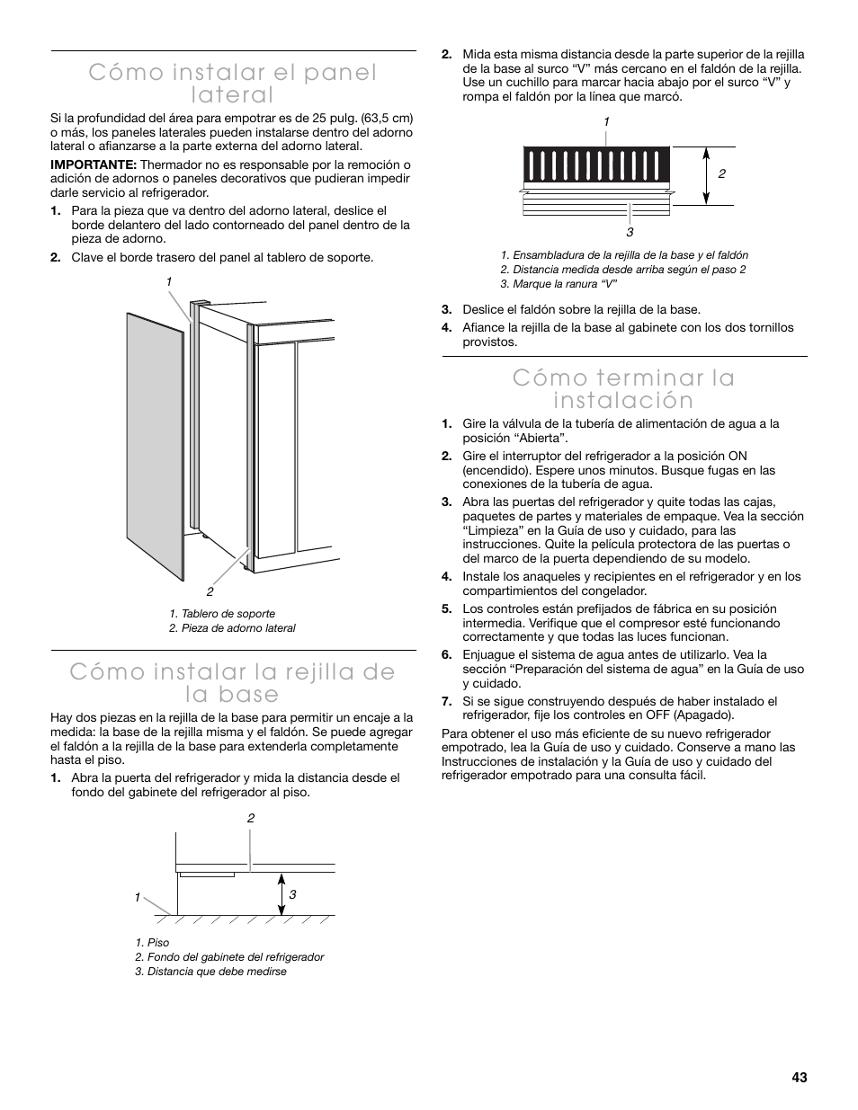 Thermador KBUIT4250A User Manual | Page 43 / 64