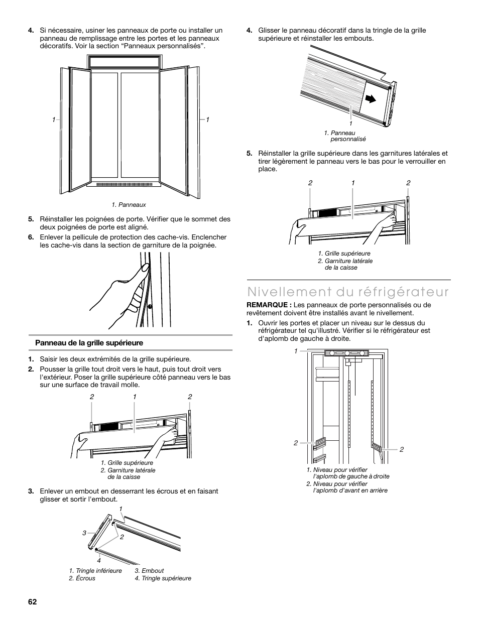 Thermador KBUIT4250A User Manual | Page 62 / 64