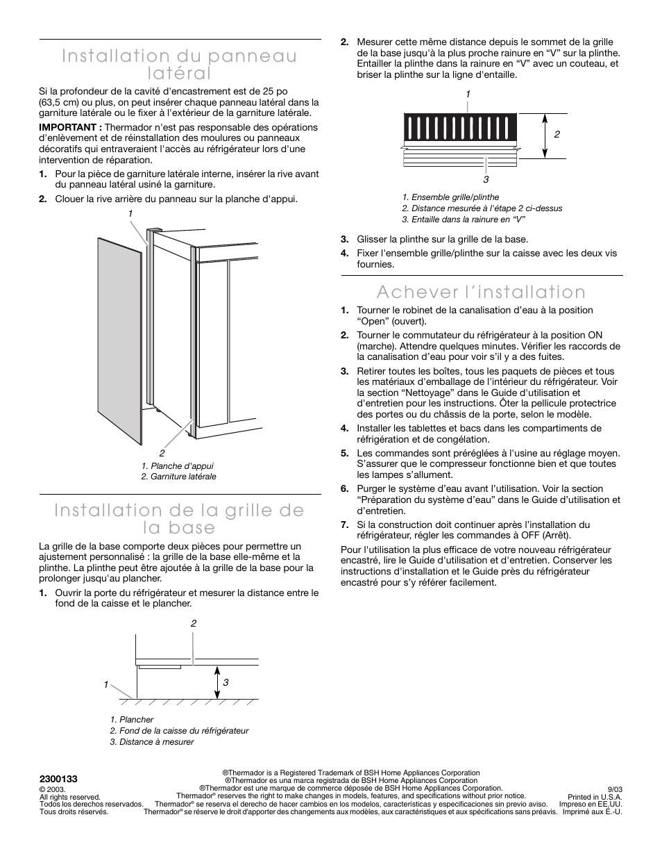 Thermador KBUIT4250A User Manual | Page 64 / 64