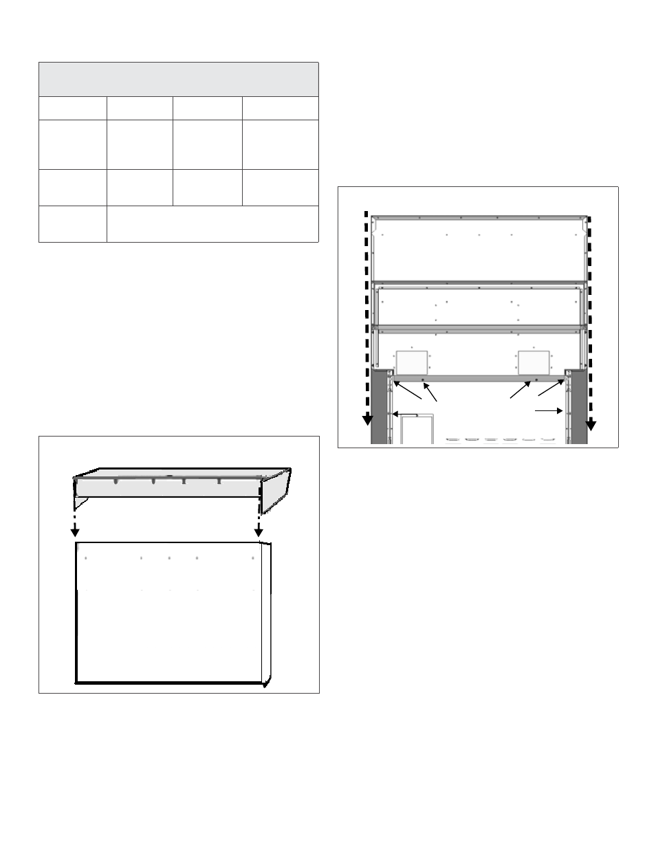 Números de modelo para las consolas traseras bajas, Quite la lámina de protección de plástico, Comience la instalación de la consola trasera baja | Figura 23: instalación de la consola trasera baja | Thermador PRO GRAND PRD48 User Manual | Page 89 / 97