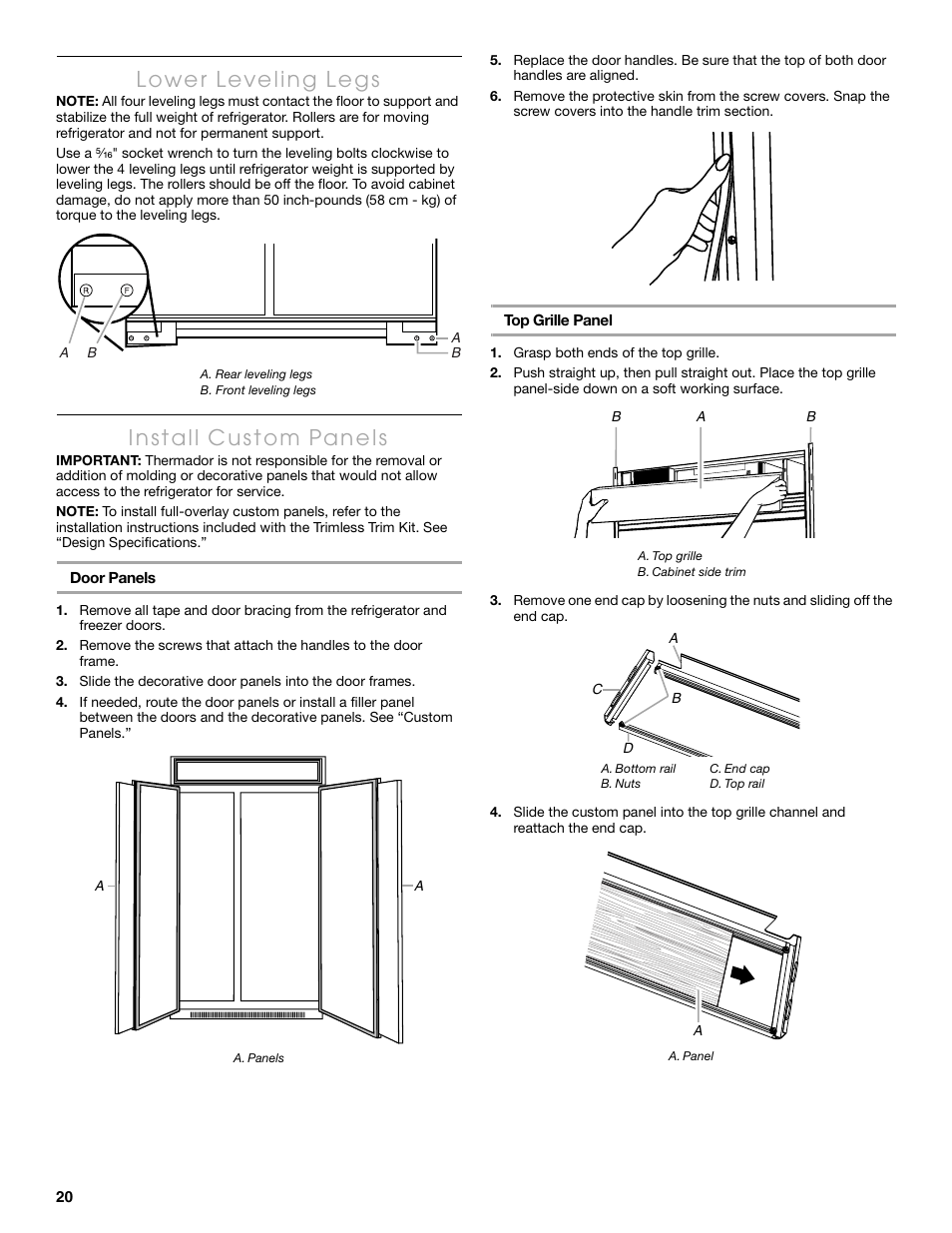 Thermador KBUDT4865E User Manual | Page 20 / 68