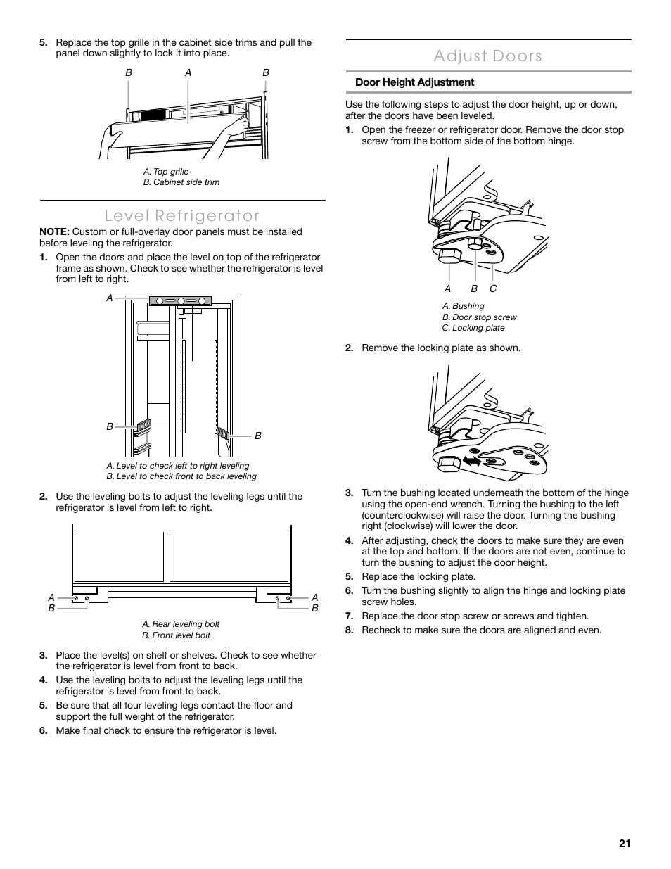 Thermador KBUDT4865E User Manual | Page 21 / 68