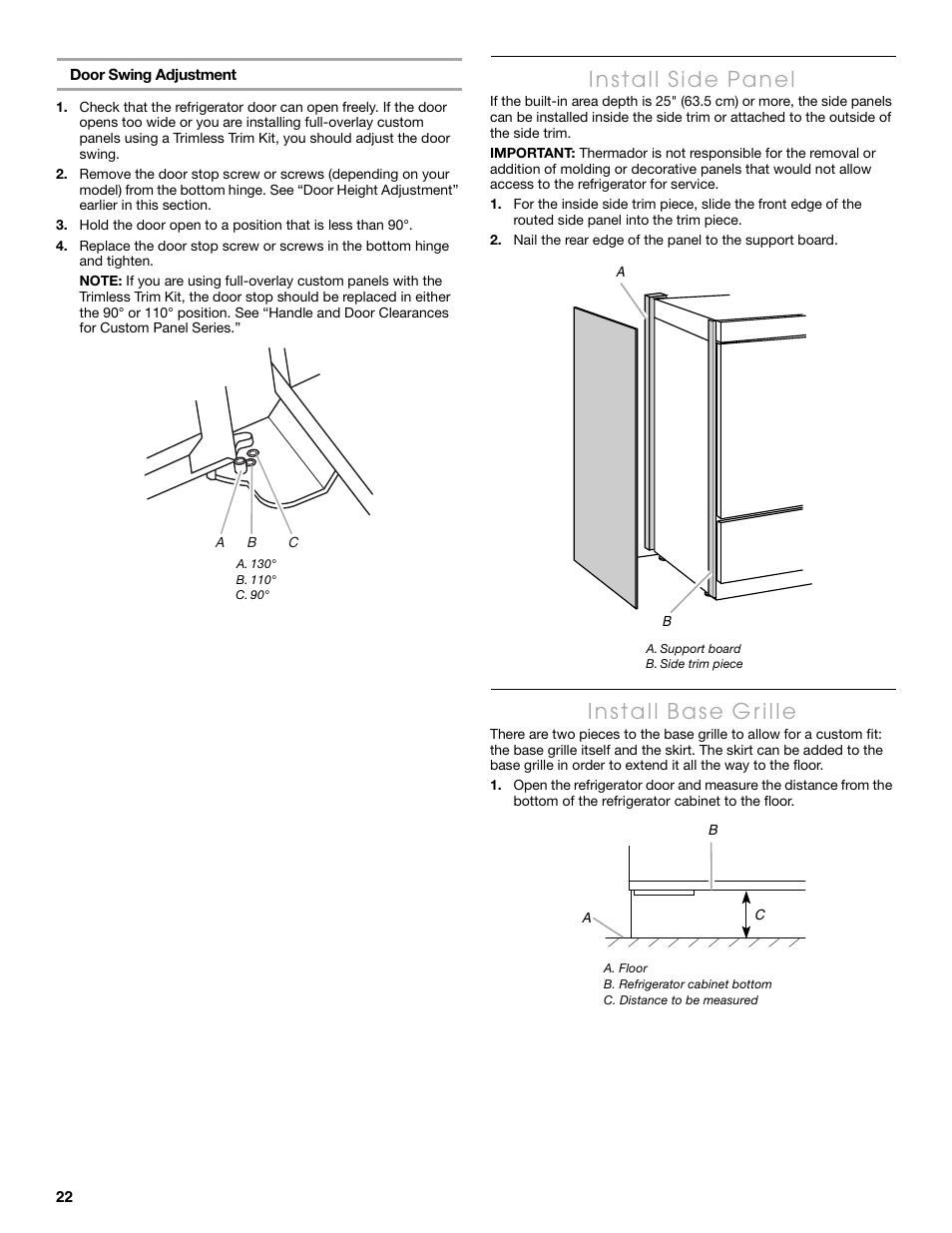 Thermador KBUDT4865E User Manual | Page 22 / 68