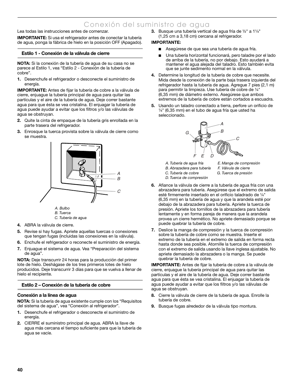 Thermador KBUDT4865E User Manual | Page 40 / 68