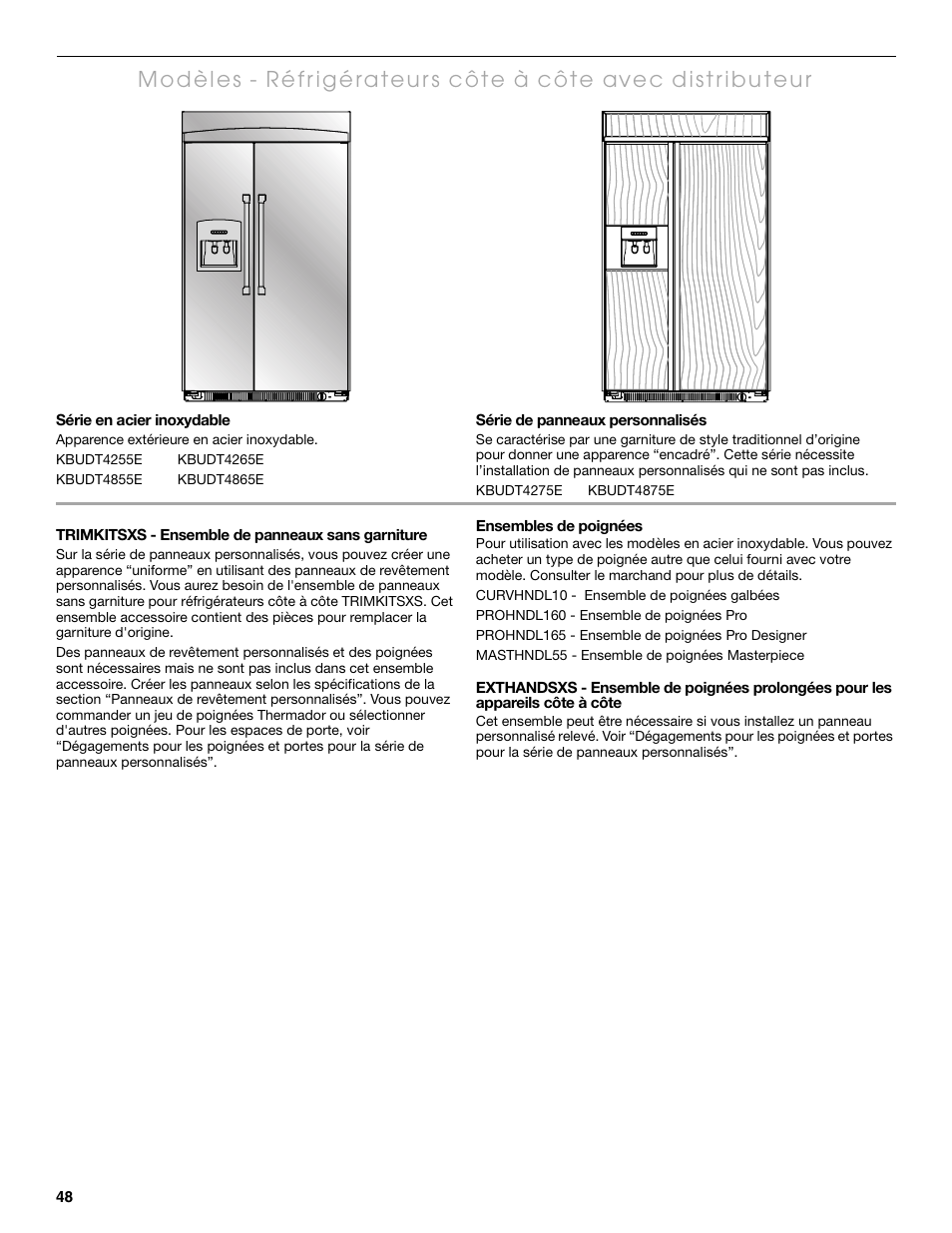 Thermador KBUDT4865E User Manual | Page 48 / 68