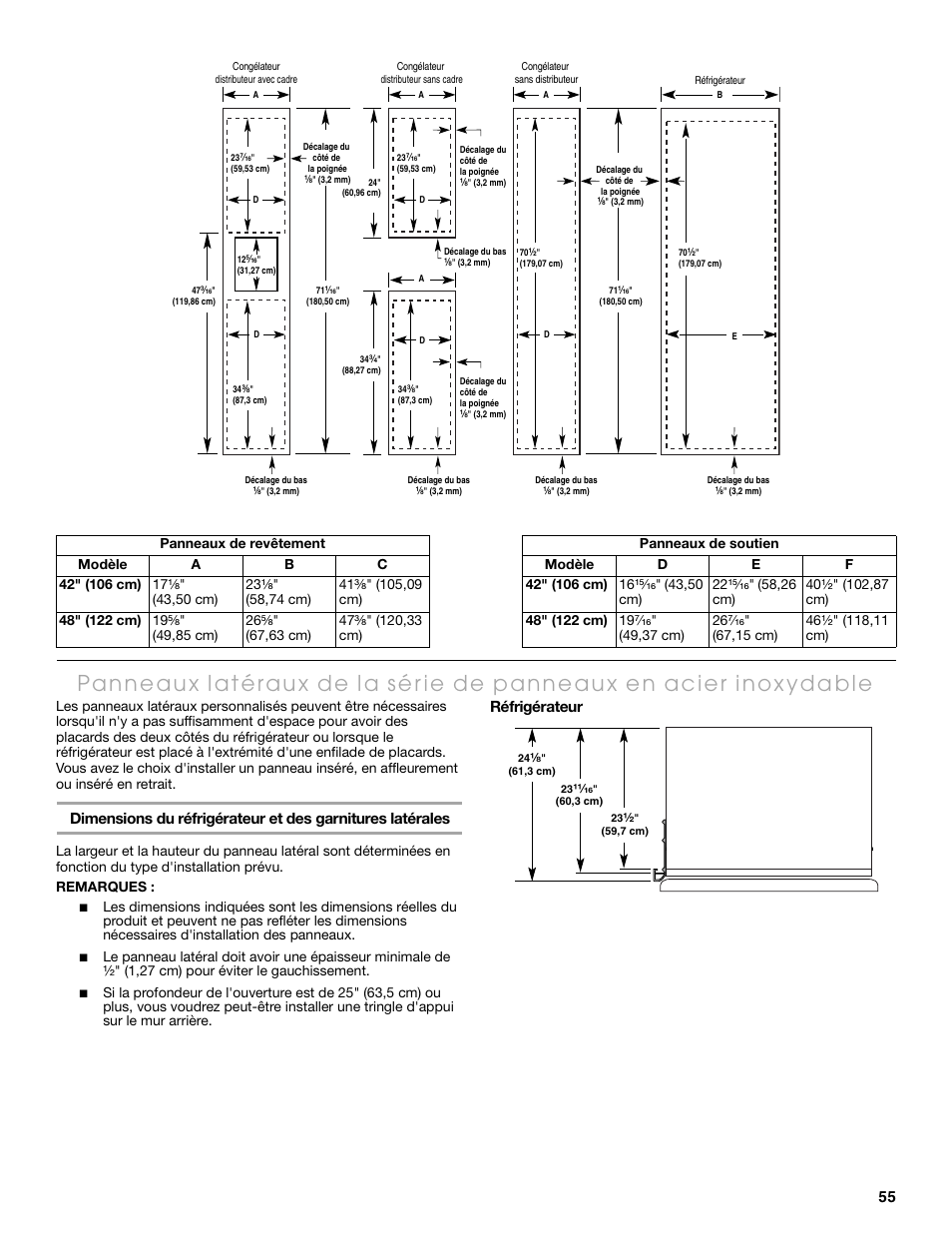 Réfrigérateur | Thermador KBUDT4865E User Manual | Page 55 / 68