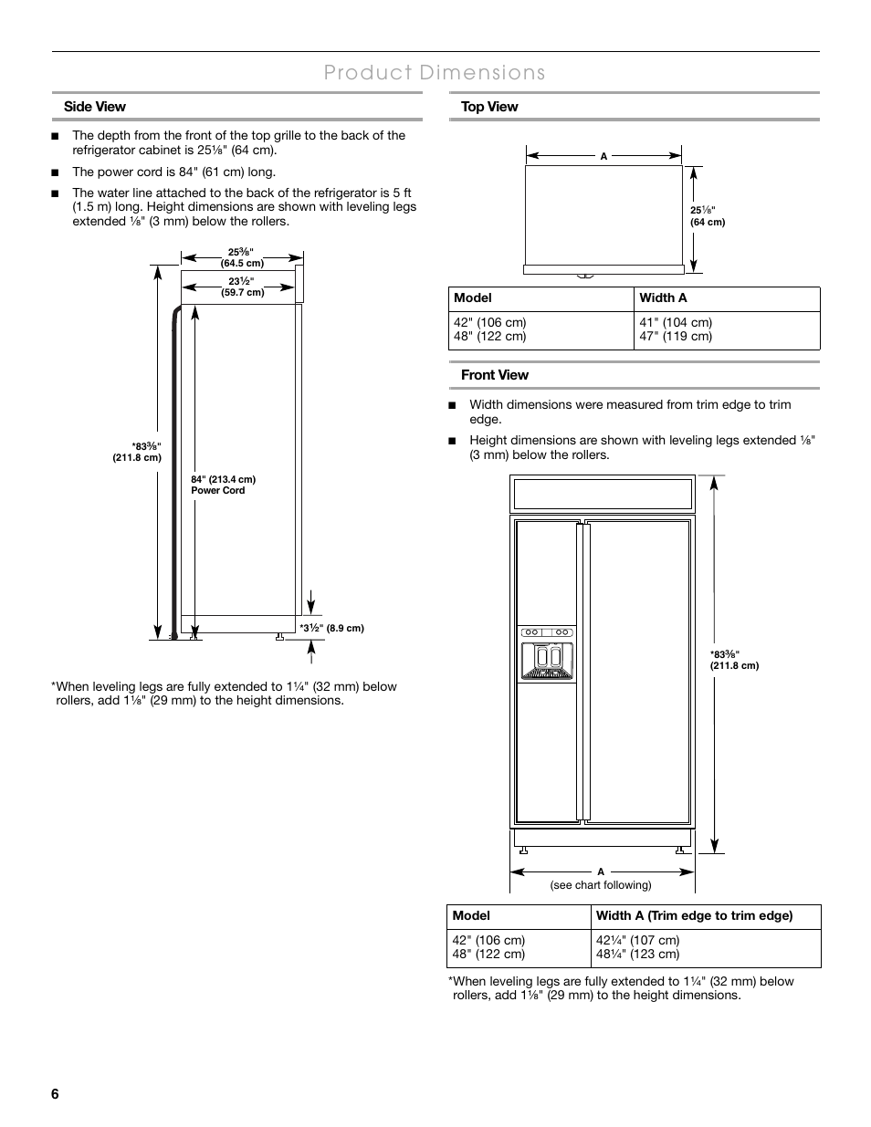 Thermador KBUDT4865E User Manual | Page 6 / 68