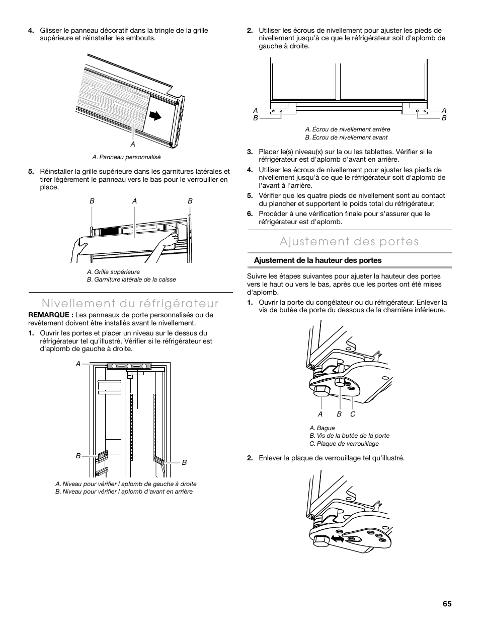 Thermador KBUDT4865E User Manual | Page 65 / 68