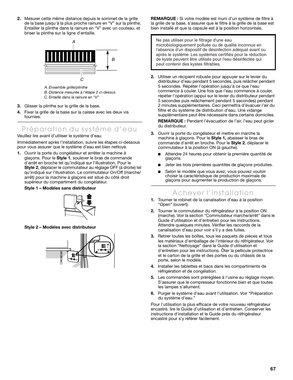 Thermador KBUDT4865E User Manual | Page 67 / 68