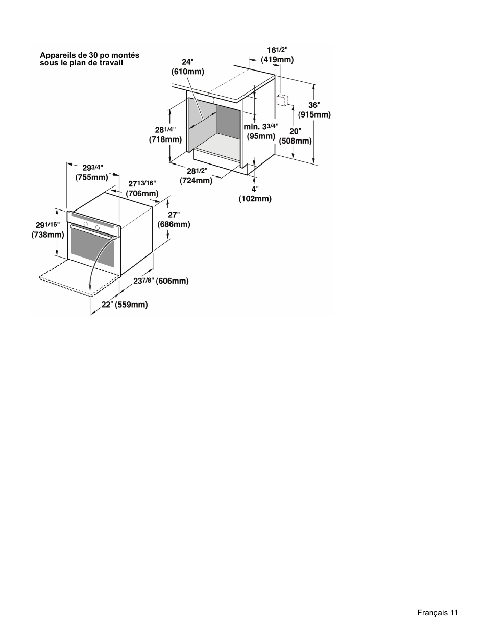 Appareils de 30 po montés sous le plan de travail | Thermador MEMC301 User Manual | Page 40 / 44