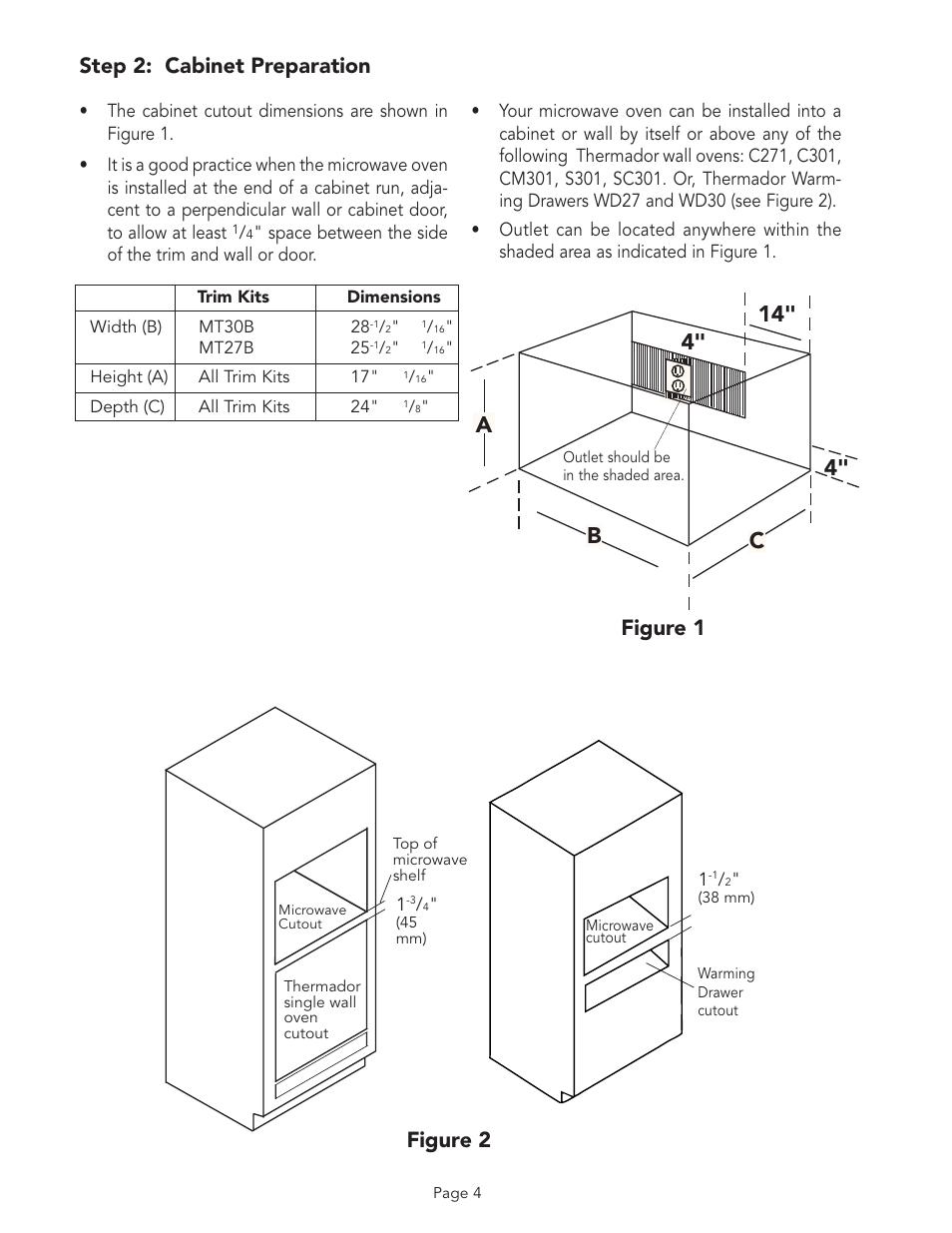 Thermador MBB User Manual | Page 4 / 8