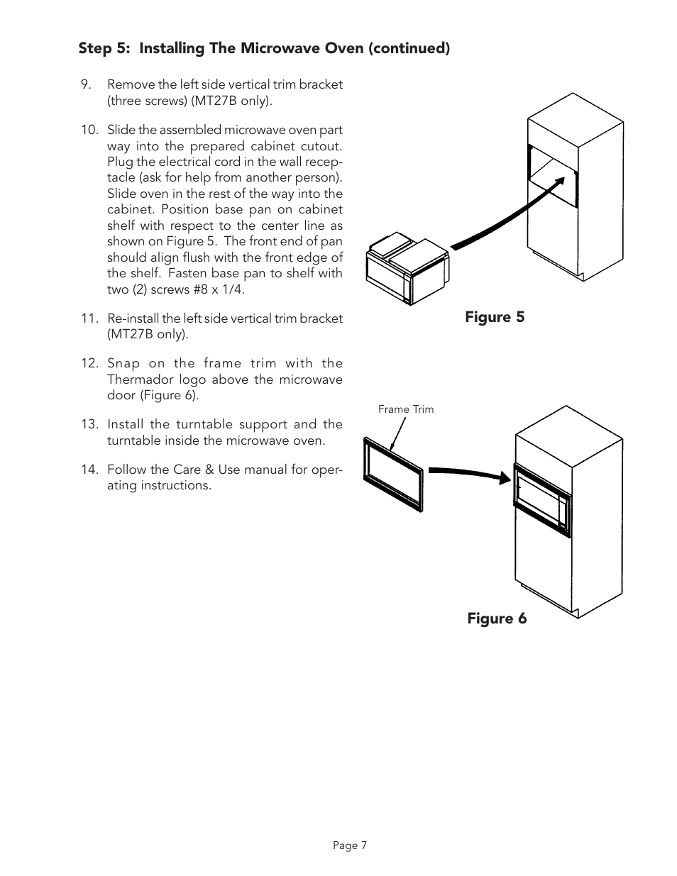 Thermador MBB User Manual | Page 7 / 8