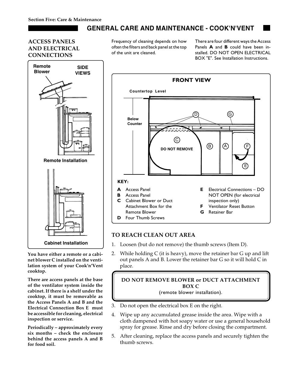 General care and maintenance - cook'n'vent | Thermador GGN30 User Manual | Page 29 / 32