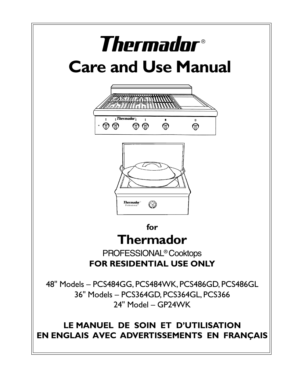 Thermador PCS484GG User Manual | 36 pages