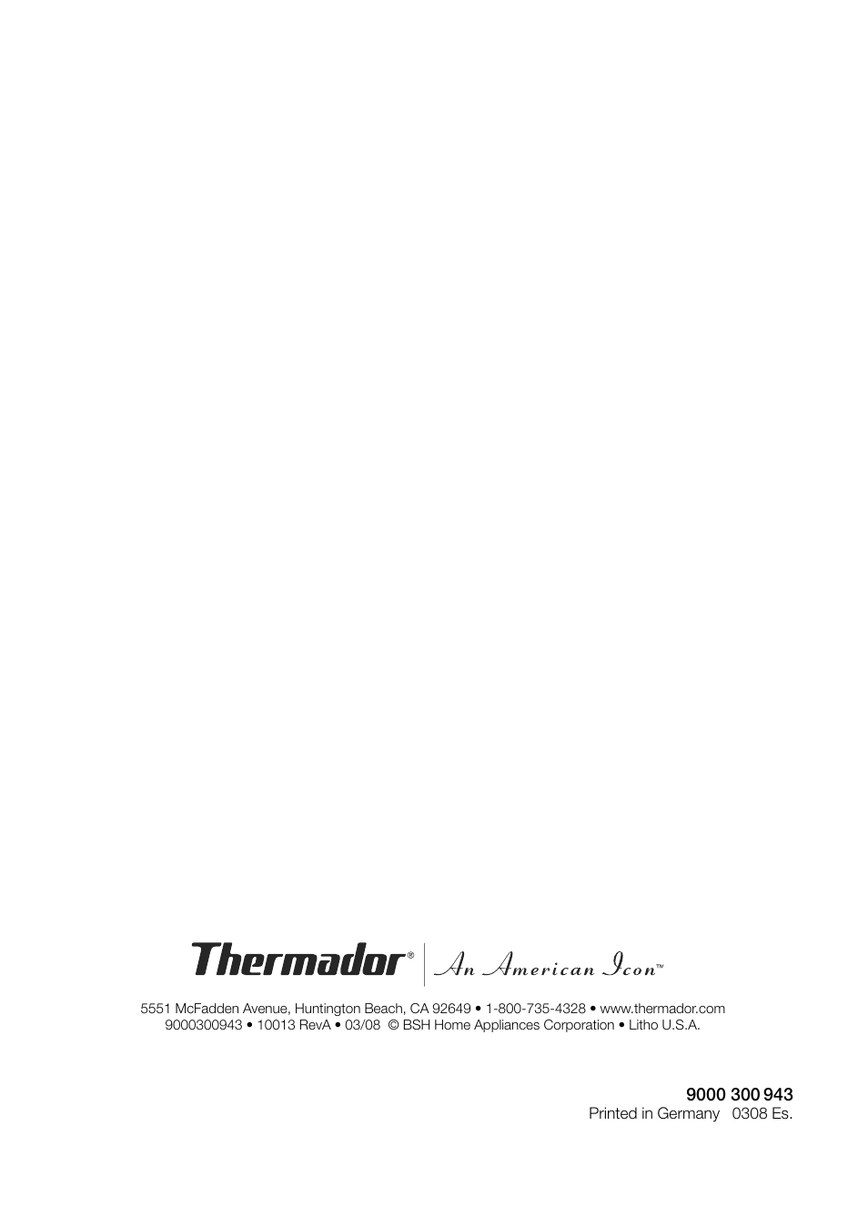 Thermador HGEW36FS User Manual | Page 32 / 32