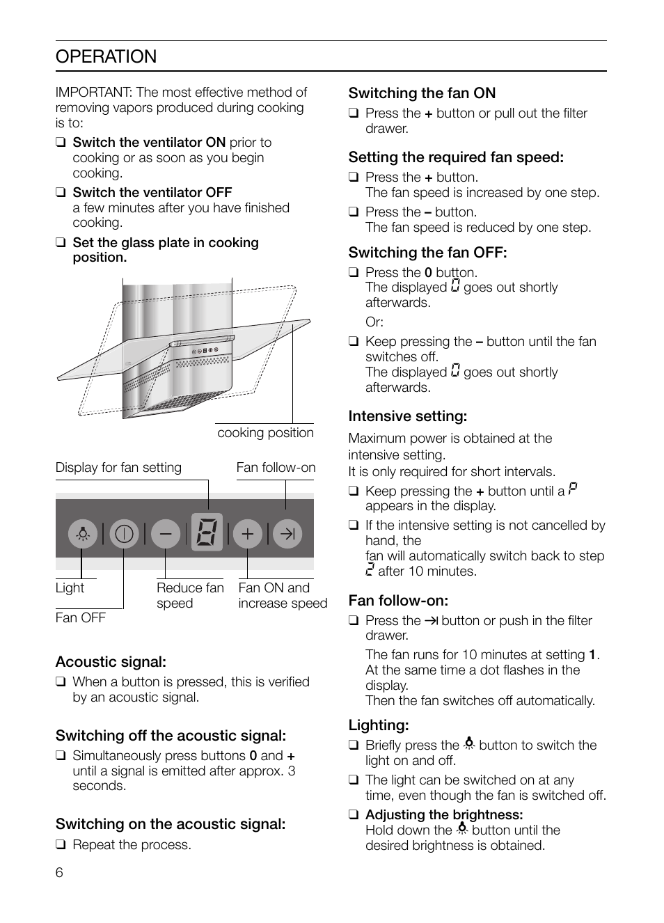 Operation | Thermador HGEW36FS User Manual | Page 6 / 32