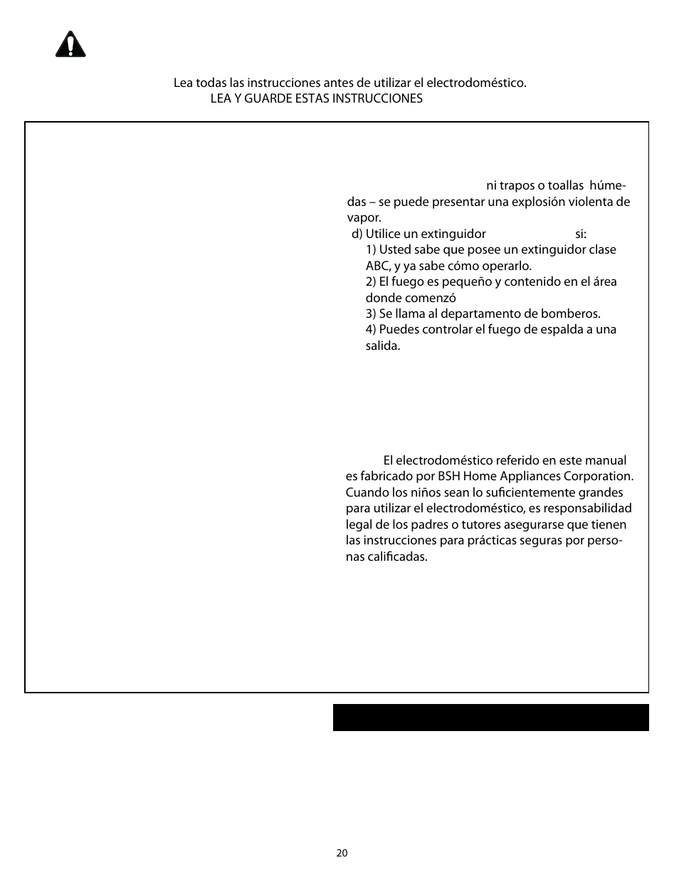 Instrucciones importantes de seguridad | Thermador HMWB30 User Manual | Page 21 / 29