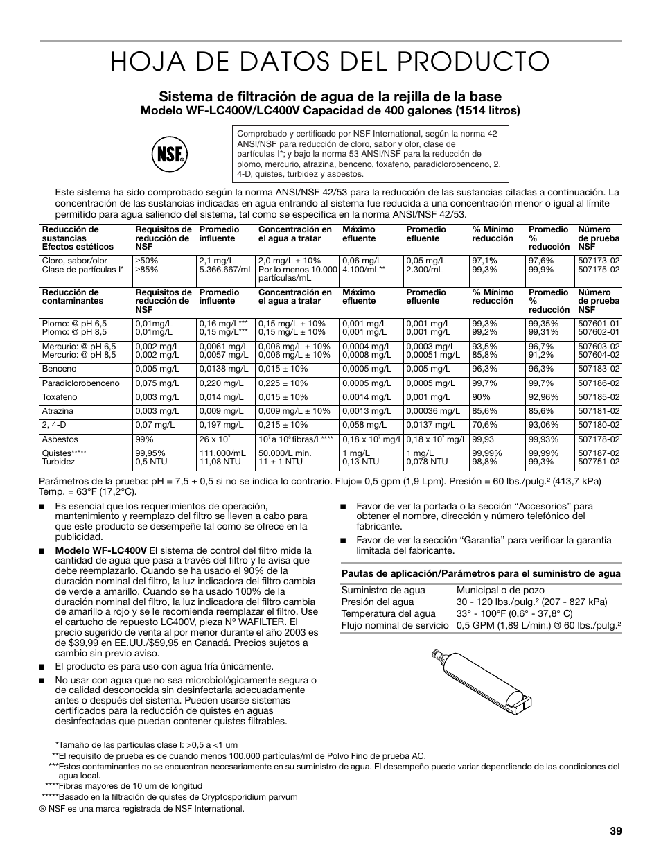 Hoja de datos del producto | Thermador KBUDT4860A User Manual | Page 39 / 60