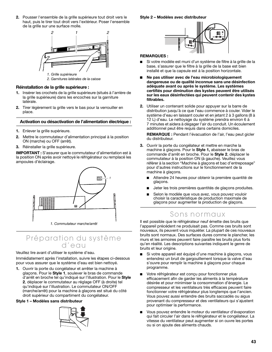 Thermador KBUDT4860A User Manual | Page 43 / 60