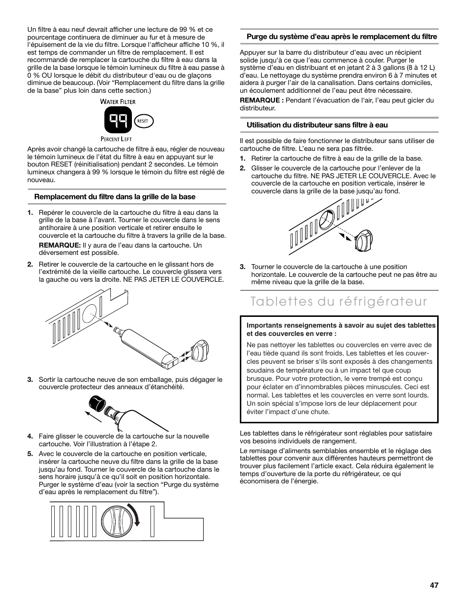 Thermador KBUDT4860A User Manual | Page 47 / 60