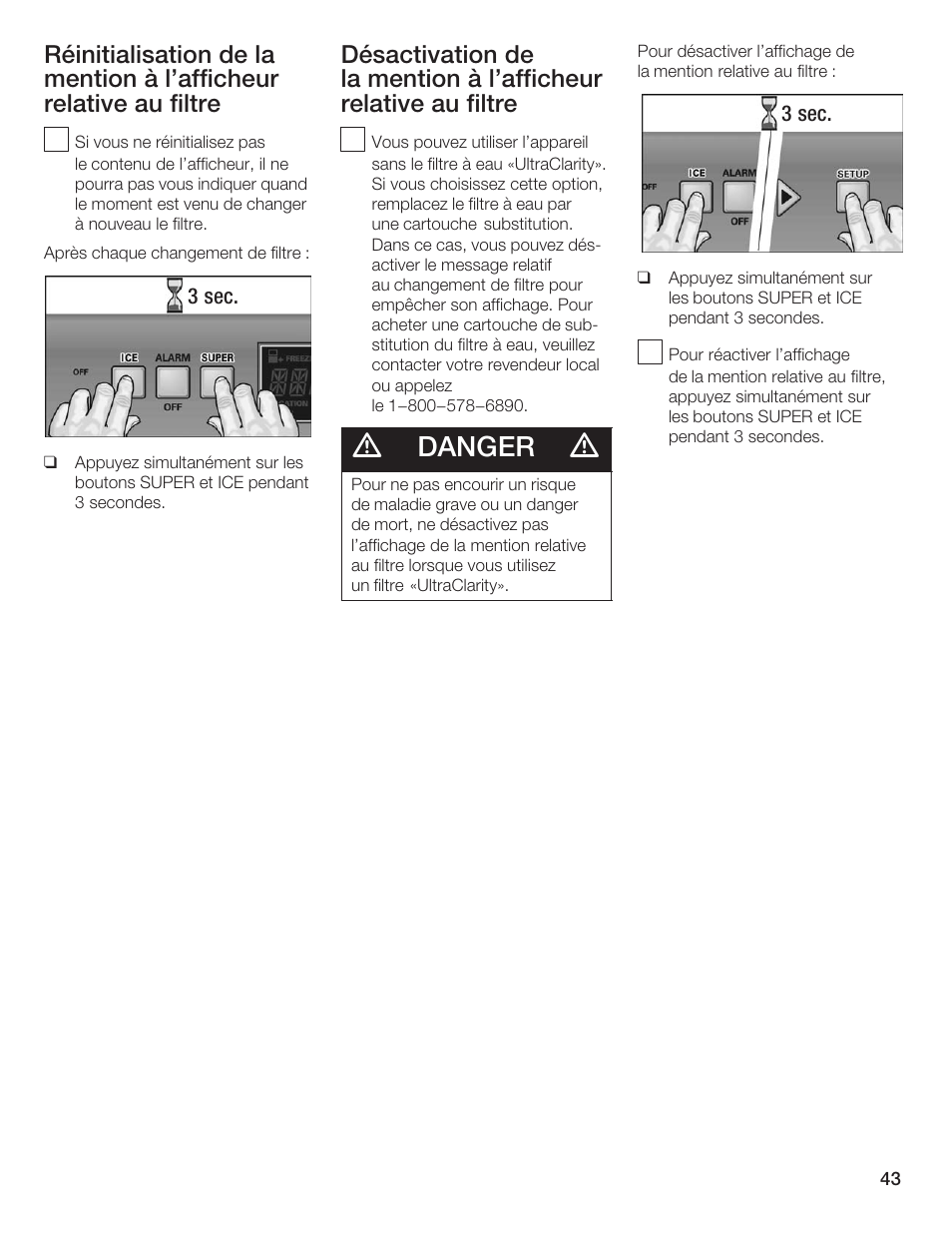 Danger | Thermador T24IF User Manual | Page 43 / 76