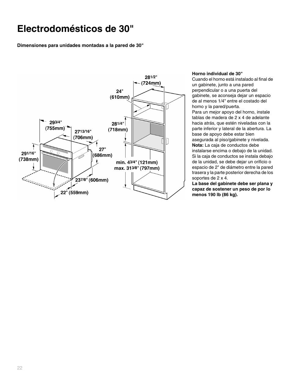 Electrodomésticos de 30 | Thermador POD302 User Manual | Page 22 / 44